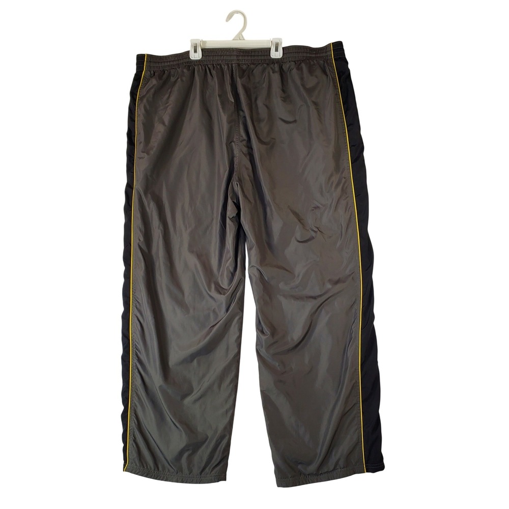 Old‎ Navy Rec Tech Mens XXL Gray Black Track Pants Mesh Lined Ripstop Athletic
